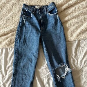 Abercrombie & Fitch Classic Blue Straight Leg Jeans